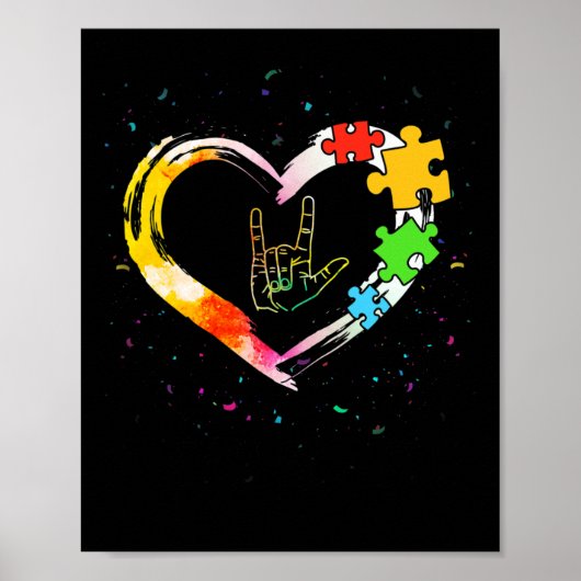 Poster Sensibilisation Spécial Ed Enseignant Asl Langue d (Devant)