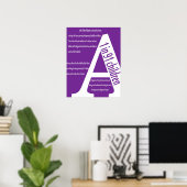 Poster sensibilisation sur l'autisme (Bureau à domicile)