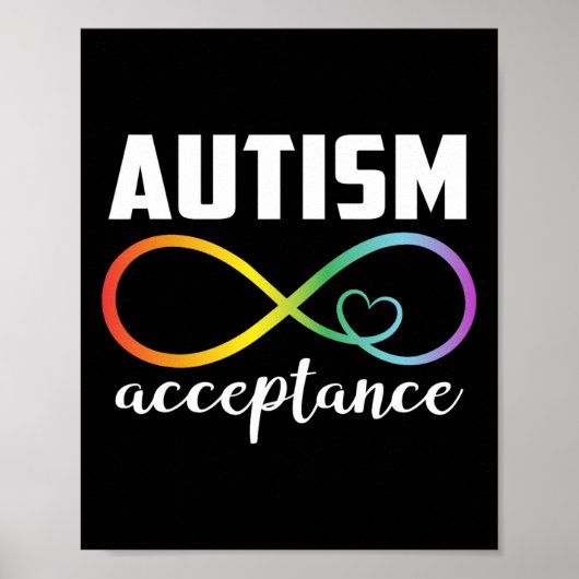 Poster Sensibilisation sur l'autisme Acceptation Sensibil (Devant)