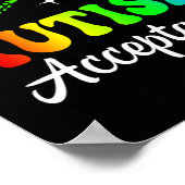 Poster Sensibilisation sur l'autisme Acceptation Symbole (Coin)