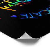 Poster Sensibilisation sur l'autisme Accepter Adapt Advoc (Coin)