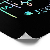 Poster Sensibilisation sur l'autisme Accepter Adapt Advoc (Coin)