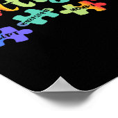 Poster Sensibilisation sur l'autisme Accepter Comprendre  (Coin)