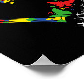 Poster Sensibilisation sur l'autisme Accepter Comprendre  (Coin)