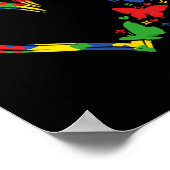 Poster Sensibilisation sur l'autisme Accepter Comprendre  (Coin)