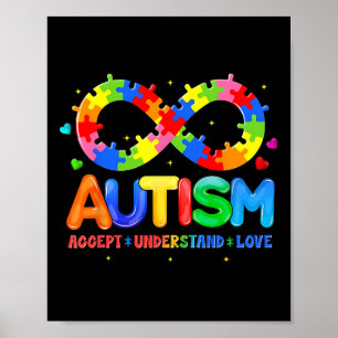 Poster Sensibilisation sur l'autisme Accepter Comprendre