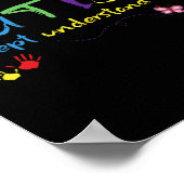 Poster Sensibilisation sur l'autisme Accepter l'amour Com (Coin)