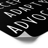 Poster Sensibilisation sur l'autisme Autisme Accepter Ada (Coin)