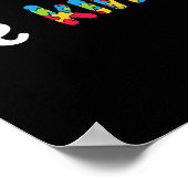 Poster Sensibilisation sur l'autisme Be Genre Coloré Puzz (Coin)