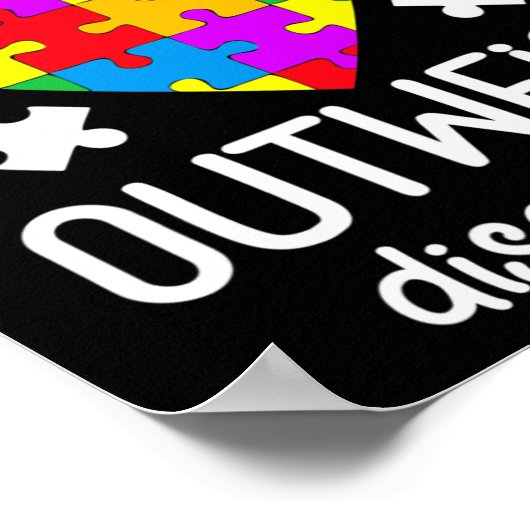 Poster Sensibilisation sur l'autisme Capacités de l'ensei (Coin)