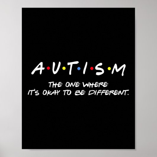 Poster Sensibilisation sur l'autisme - Celui où ça va êtr (Devant)