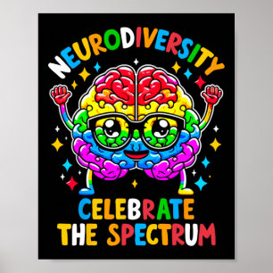 Poster Sensibilisation sur l'autisme cérébrale neurodiver