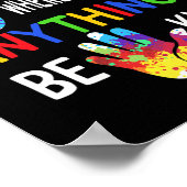 Poster Sensibilisation sur l'autisme Dans Le Monde Être C (Coin)