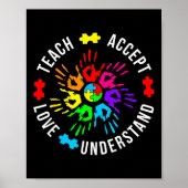 Poster Sensibilisation sur l'autisme Enseignant Puzzle Ap (Devant)