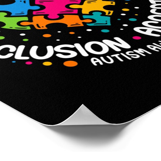 Poster Sensibilisation sur l'autisme Femmes Hommes Respec (Coin)