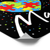 Poster Sensibilisation sur l'autisme Fier Maman Puzzle Co (Coin)
