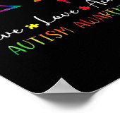 Poster Sensibilisation sur l'autisme Hommes Femmes Enfant (Coin)