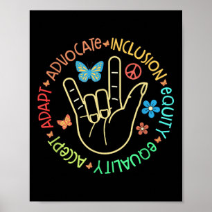 Poster Sensibilisation sur l'autisme Inclusion S Enseigna