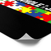 Poster Sensibilisation sur l'autisme Jésus Croix Puzzle C (Coin)