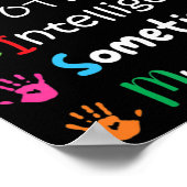 Poster Sensibilisation sur l'autisme Kindness toujours un (Coin)