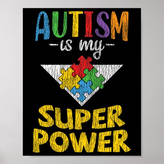 Poster Sensibilisation sur l'autisme - Ma Superpuissance (Devant)