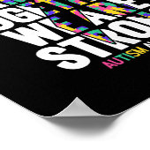 Poster Sensibilisation sur l'autisme Maman Papa Famille S (Coin)