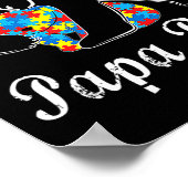 Poster Sensibilisation sur l'autisme Papa Support Ours Ad (Coin)