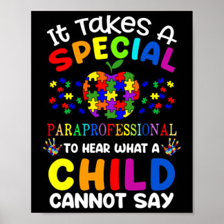 Poster Sensibilisation sur l'autisme Paraprofessionnelle