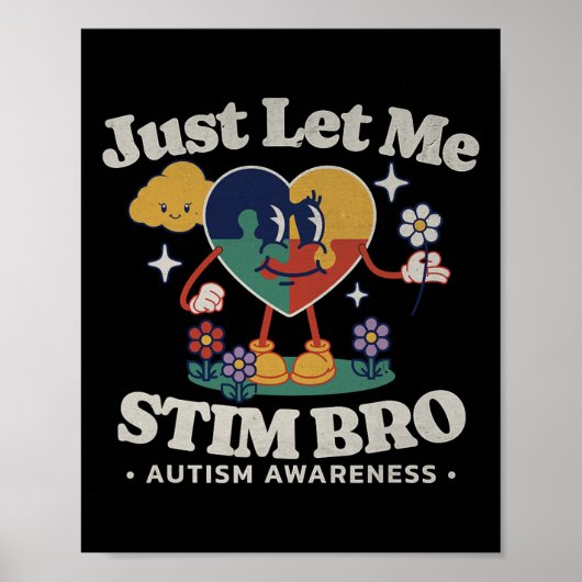 Poster Sensibilisation sur l'autisme Support Stimming Cut (Devant)