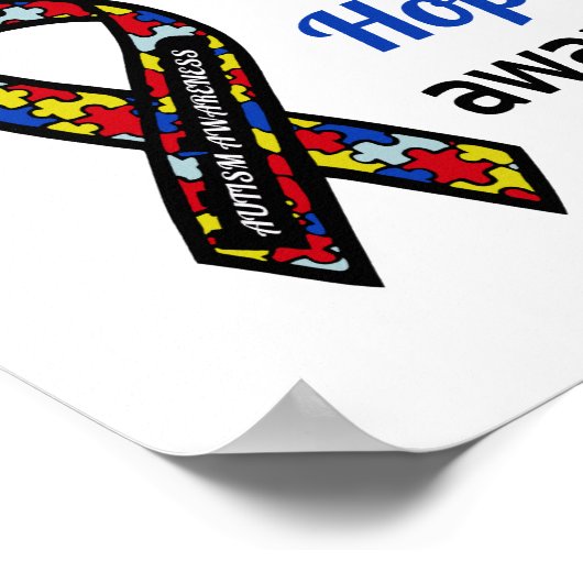 Poster Sensibilisation sur l'autisme (taille de cadre pho (Coin)