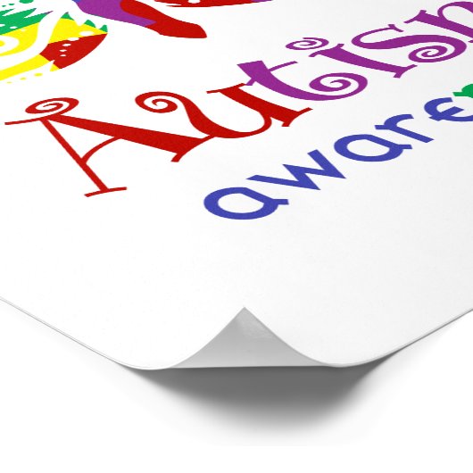 Poster Sensibilisation sur l'autisme (taille de cadre pho (Coin)