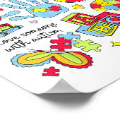 Poster Sensibilisation sur l'autisme Tout Le Monde Commun (Coin)