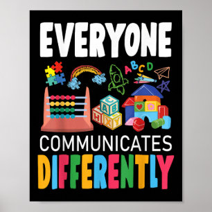 Poster Sensibilisation sur l'autisme Tout Le Monde Commun