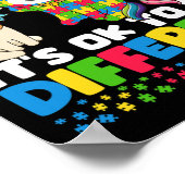 Poster Sensibilisation sur l'autisme Unicorn (Coin)