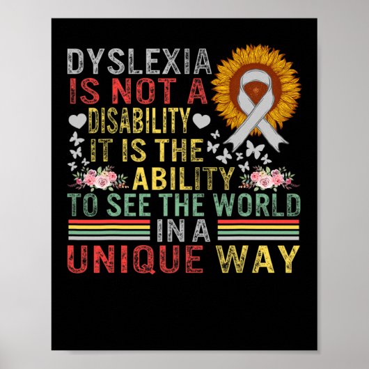 Poster Sensibilisation Voir World Unique Not Disability S (Devant)