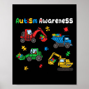 Poster Sensibilisations sur l'autisme Garçons Enfants Enf