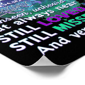 Poster Sensibiliser les femmes que nous aimons ne dispara (Coin)