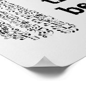 Poster Sentez le rythme DJ musique citation moderne (Coin)