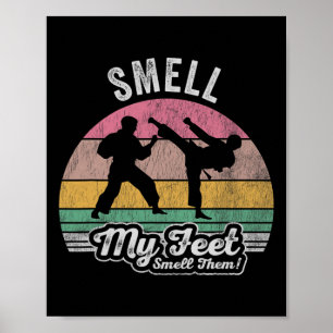 Poster Sentez Mes Pieds Sentez-Les Karaté Humour