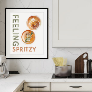 Poster Sentez un cocktail Orange Spritzy