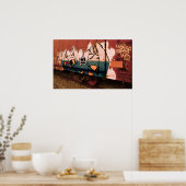 Poster Sentez-vous mieux enfant - Graffiti Train (Cuisine)