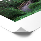 Poster Sentier dans la forêt Citation John Muir (Coin)