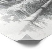 Poster Sentier de bambou dans la lumière - Yang | Art mur (Coin)