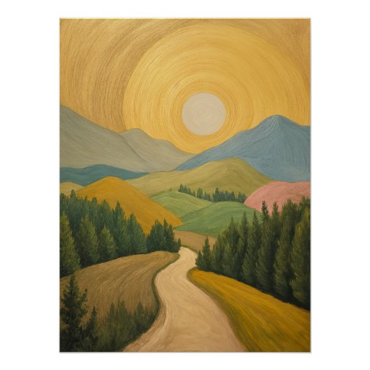 Poster Sentier de l'Horizon Doré (Devant)