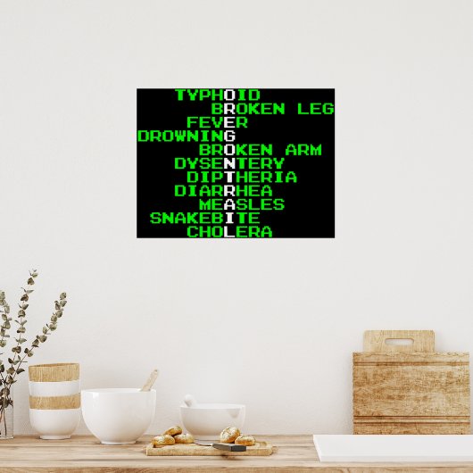 Poster Sentier de l'Oregon - Comment mourir dans l'Ouest (Cuisine)