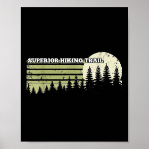 Poster Sentier de randonnée supérieur extérieur nature fo