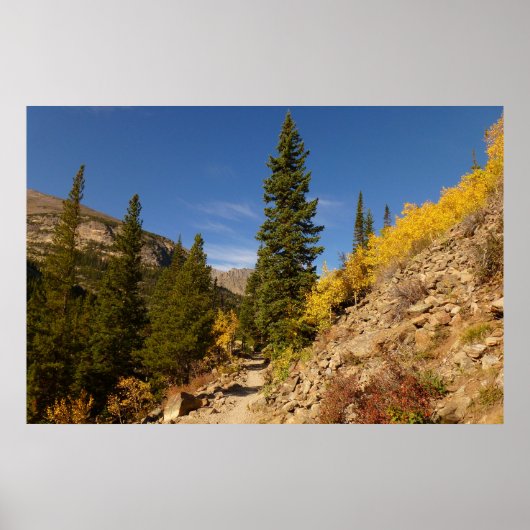 Poster Sentier du Loch dans les montagnes Rocheuses (Devant)