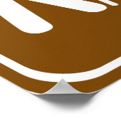 Poster Sentier randonnée avec panneau routier Camping (Coin)