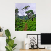 Poster Sentier Randonnée hawaïen (Bureau à domicile)