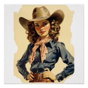 Poster Sentiers Vintages stylés : Whispers Wild West